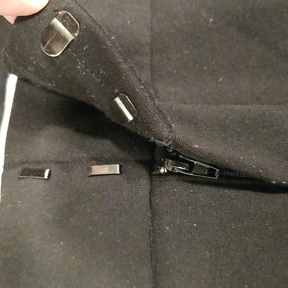 💕MICHAEL by MICHAEL KORS💕 Plack Trouser Pants ~ 10 Black - Picture 7 of 11